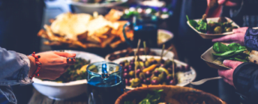 Het Wereldcafé: Tilburg als deel van de wijde wereld - sfeerfoto buffet
