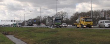Impressie van de A58 waar het ongeluk gebeurde.