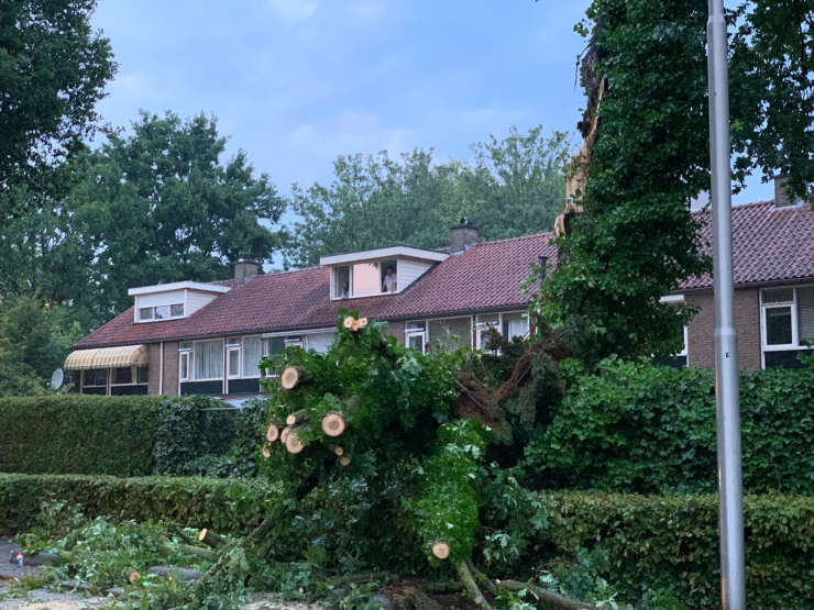 Ook locatie TweeSteden van het ETZ ondervond wateroverlast door het noodweer, want zowel in de kelder als op de begane grond liep water de gang in.