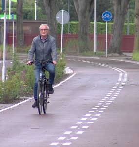 Deel van de snelfietsroute aan de Reitse Hoevenstraat