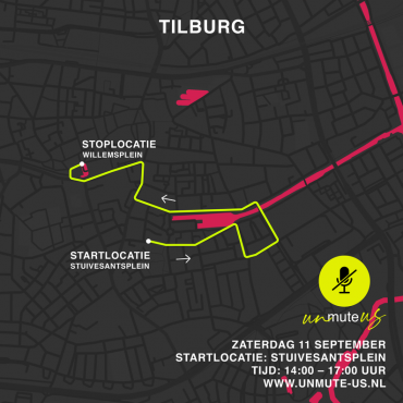 Unmute Us route Tilburg