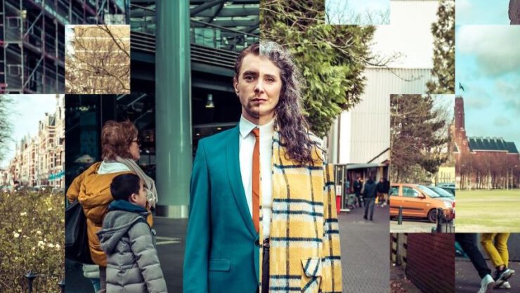 Een kind begint te schrijven aan een lijst met dingen die het leven de moeite waard maken... Every Brilliant Thing, Tilburgse Schouwburg (campagnebeeld waarin de duorol van solisten Tamar en Bram centraal staat)