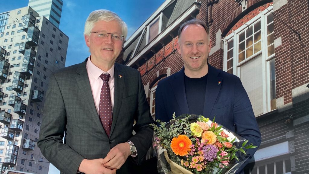 wethouder van der pol met burgemeester weterings