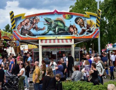 Een foto van de budgetkermis een paar jaar geleden.