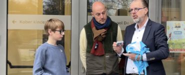 De scheidingstasjes werden op basisschool De Vonder uitgedeeld