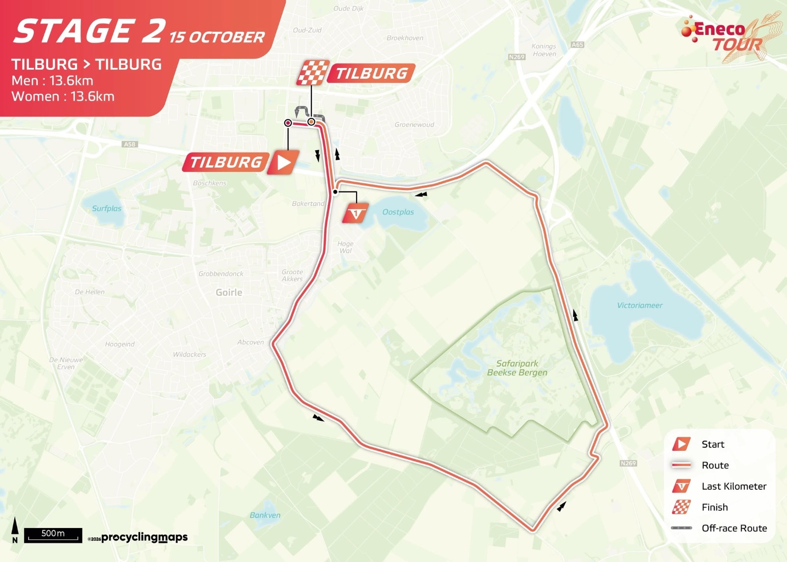 Wielerronde Eneco Tour heeft Tilburgse etappe